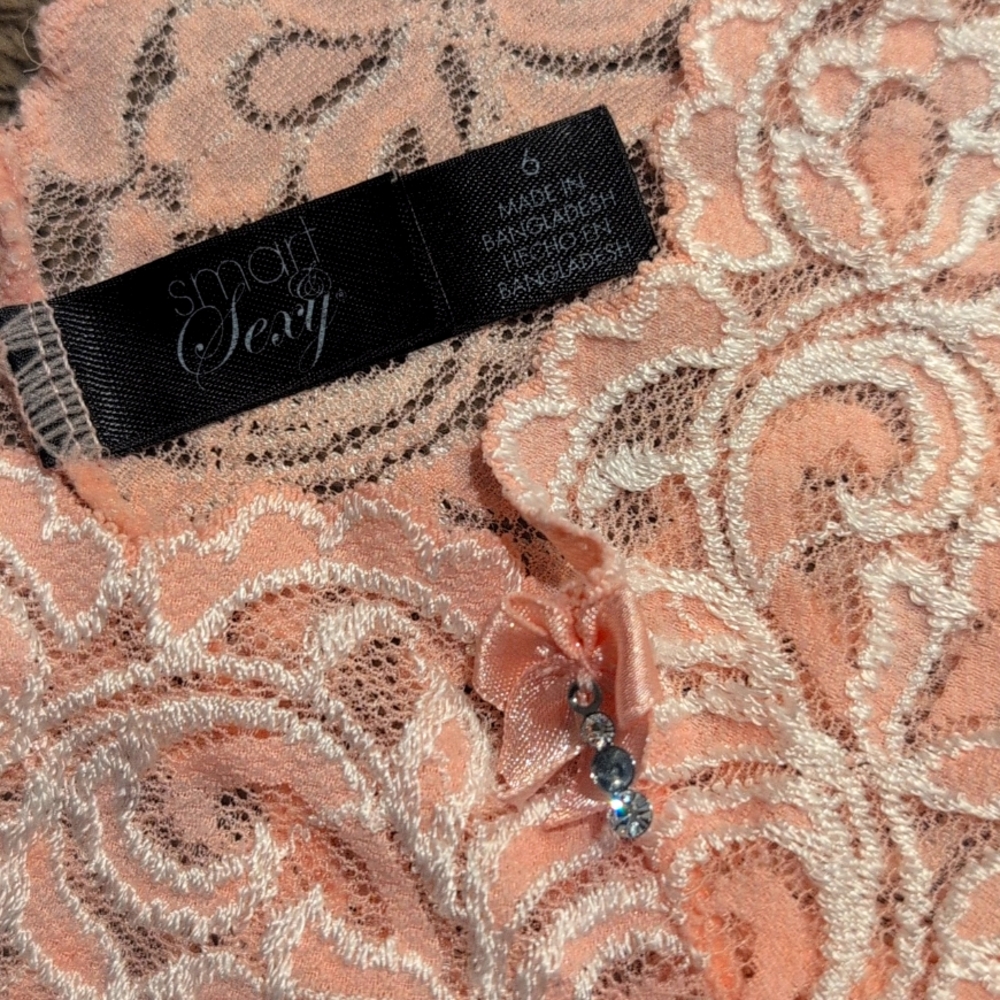 Lace Women's Intimates Pink and White Set - NWOT - Picture 4 of 5